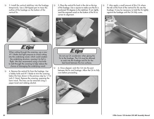 Cessna 150 Aerobat 250 ARF - Great Hobbies