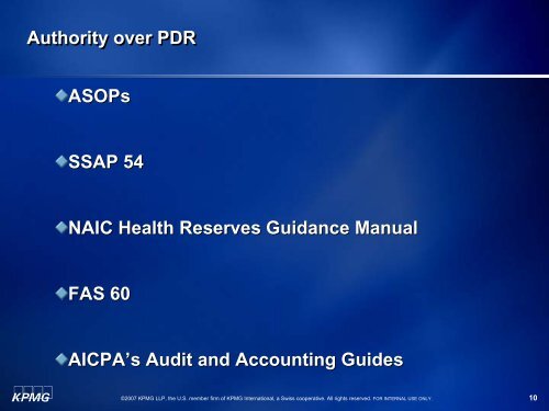 Premium Deficiency Reserves - Southeastern Actuaries Conference