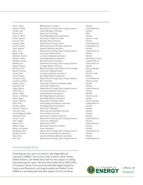 Computational Materials Science and Chemistry ... - Office of Science