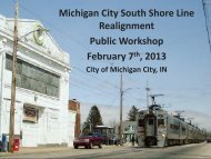 Michigan City South Shore Line Realignment Public Workshop ...