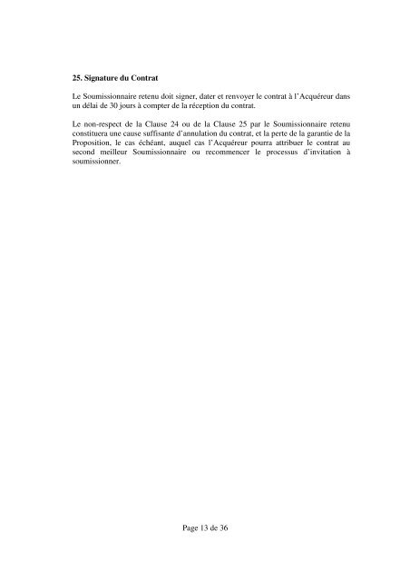 Page 1 de 36 Invitation Ã  soumissionner RÃ©f ... - mediacongo.net