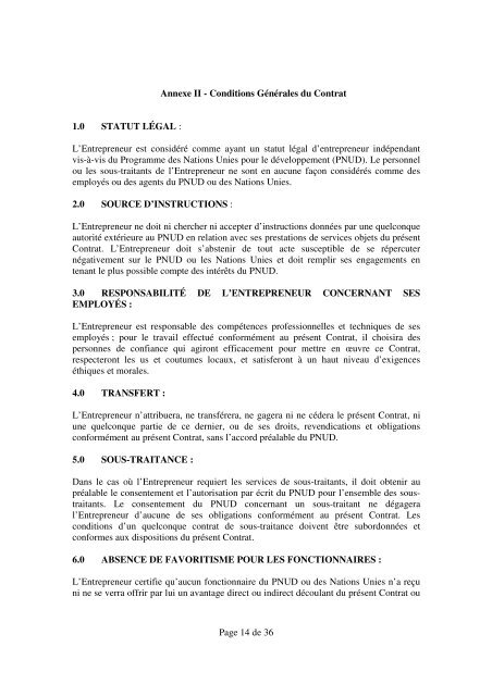 Page 1 de 36 Invitation Ã  soumissionner RÃ©f ... - mediacongo.net