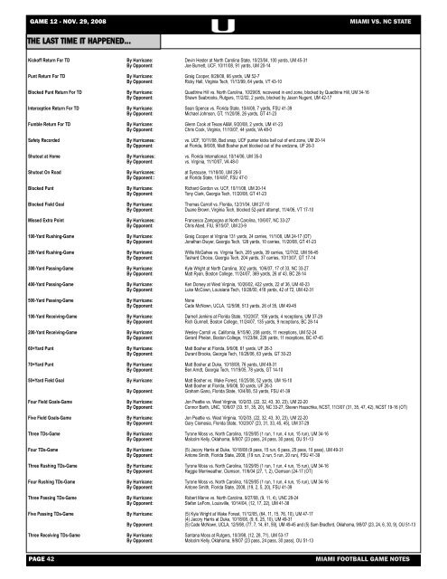 12 -NC State game notes-ROB.qxp - University of Miami Athletics