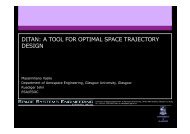 DITAN: A TOOL FOR OPTIMAL SPACE TRAJECTORY DESIGN - ESA