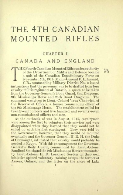 The 4th Canadian Mounted Rifles - ElectricCanadian.com