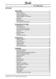 Contents Quick Setup Introduction to VLT 2800 Programming ...