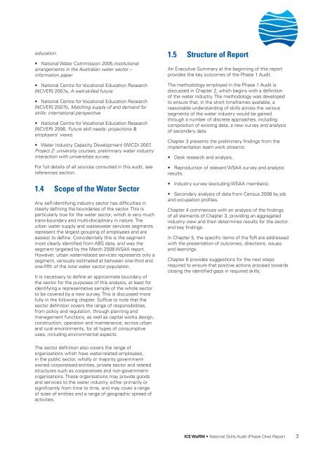 National Water Skills Audit - Australian Water Association