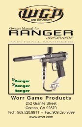 WGP Ranger Manual - Paintball Gun Manuals