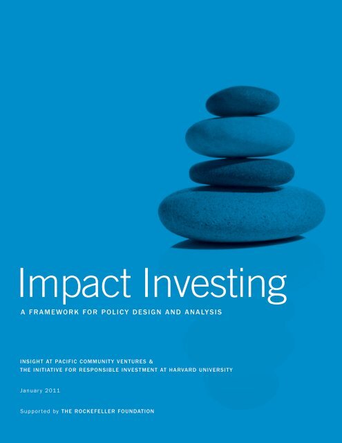 A FrAmework For Policy Design AnD AnAlysis - Rockefeller ...