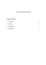 4.3 Differentialrechnung III - Mathematik