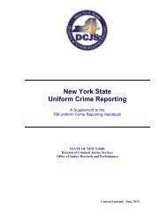 New York State Uniform Crime Reporting - Division of Criminal ...