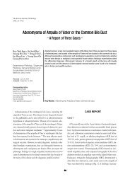 Adenomyoma of Ampulla of Vater or the Common Bile Duct