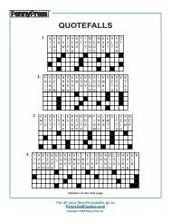 Free Fill-In 1 - PennyDellPuzzles