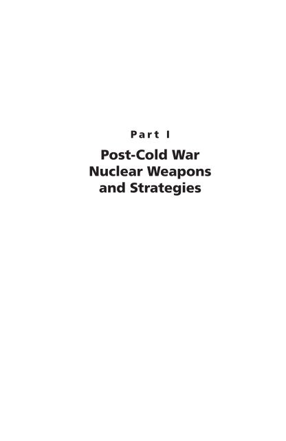 Nuclear Reset - Program on Strategic Stability Evaluation (POSSE)