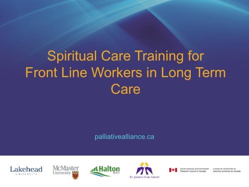 Spirituality In-service PowerPoint Slides - Quality Palliative Care in ...