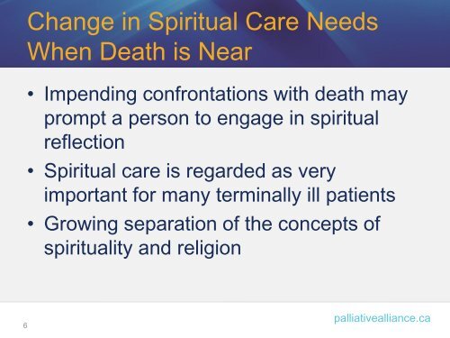 Spirituality In-service PowerPoint Slides - Quality Palliative Care in ...