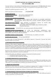 compte rendu du conseil municipal du 2 octobre ... - la roche chalais