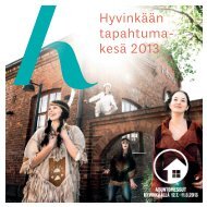 HyvinkÃ¤Ã¤n tapahtuma- kesÃ¤ 2013 - Hyvinkaan kaupunki