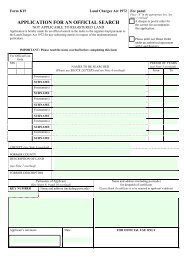 Form K15 - Land Registry