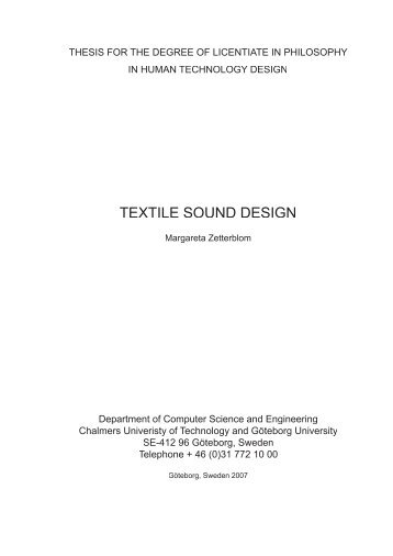 TEXTILE SOUND DESIGN - BADA