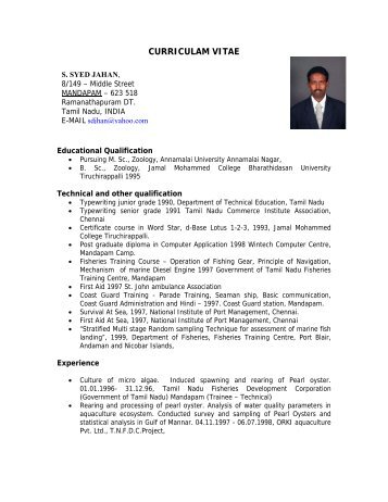 Biodata (pdf) - NIOT