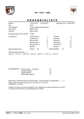 3.Runde Telfs 15.05.2011 - TBGV