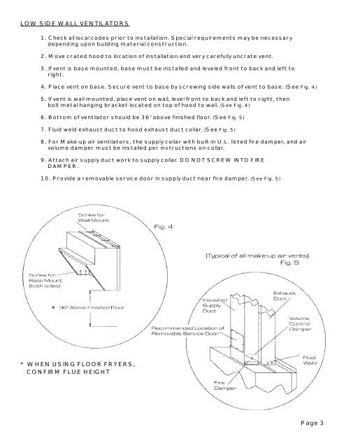 installation & operating manual - Duo-Aire