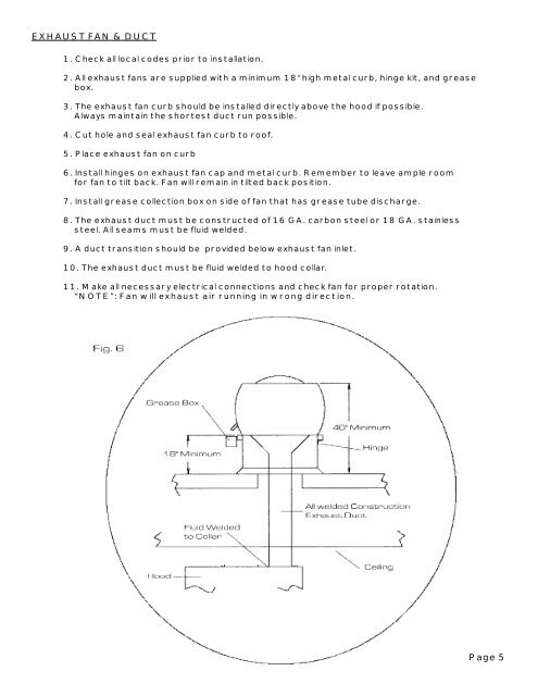 installation & operating manual - Duo-Aire