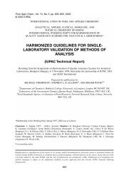 Harmonized guidelines for single-laboratory validation of ... - IUPAC