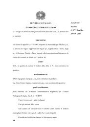 Vai alla sentenza Consiglio di Stato, Sez. VI, 18/12/2007 n. 6545