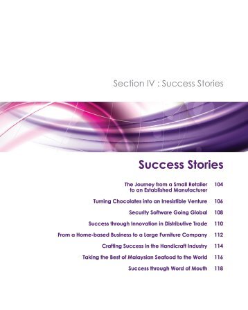 Success Stories - SME Corporation Malaysia