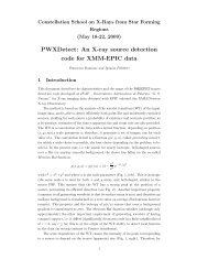 Wavelet detection method for XMM - Osservatorio Astronomico di ...