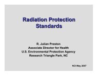 Radiation Protection Standards - Radiation Epidemiology Course