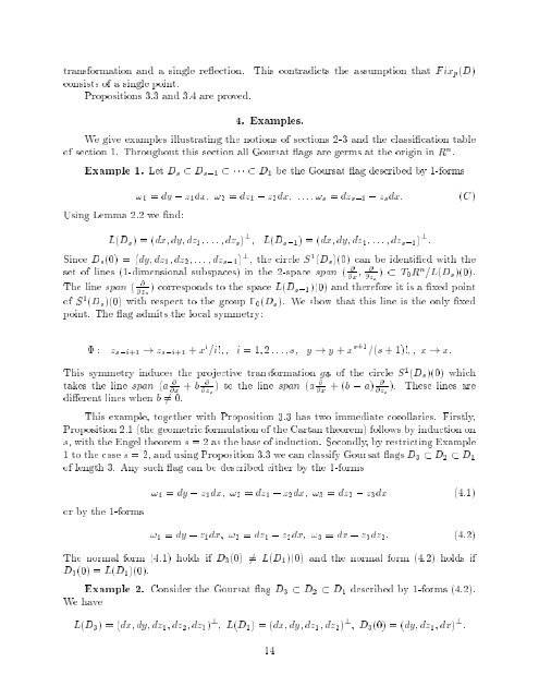 GEOMETRIC APPROACH TO GOURSAT FLAGS * Richard ...