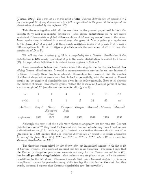 GEOMETRIC APPROACH TO GOURSAT FLAGS * Richard ...