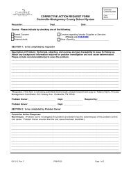 CORRECTIVE ACTION REQUEST FORM Clarksville-Montgomery ...