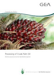Processing of Crude Palm Oil - GEA Westfalia Separator Group