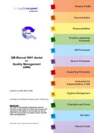 QM Manual 9001 dental for Quality Management - dental qm
