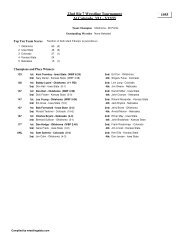 1955 22nd Big 7 Wrestling Tournament At ... - Wrestling Stats