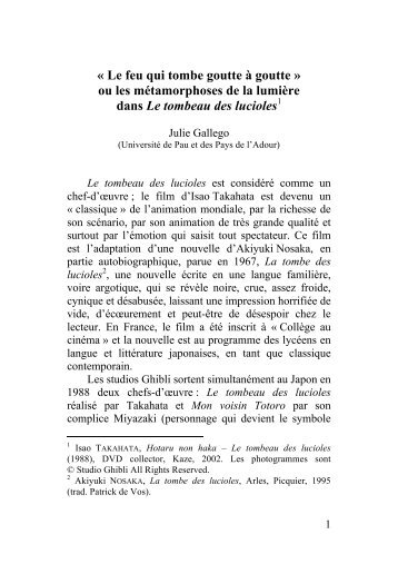 Lire des extraits de cet article - UniversitÃ© de Pau et des Pays de l ...