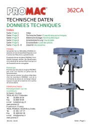 Tischbohrmaschine Promac 362 CA - UrsusMajor