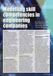 Modelling skill competencies in engineering companies - CAD Centre