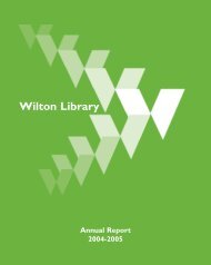 Wilton Library Association's 2004/05 Annual Report