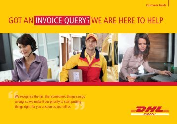 Invoice Enquiries Customer Guide - DHL