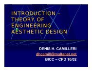 INTRODUCTION – THEORY OF ENGINEERING AESTHETIC DESIGN