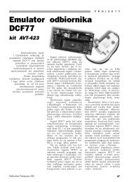 Emulator odbiornika DCF77 - AVT-423 - Elektronika Praktyczna