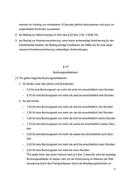 betreuungsgesetz (BayKiBiG) 16 - Kinderbetreuung in Augsburg