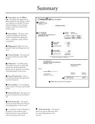 summary page - ConnectiCare