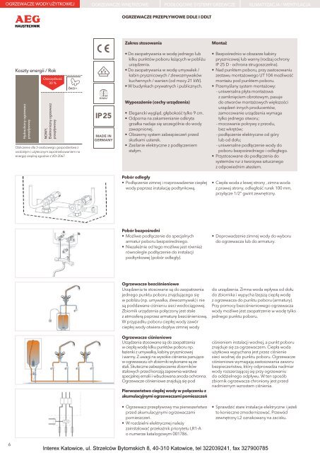 AEG - Katalog techniki grzewczej - Interex Katowice