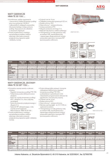 AEG - Katalog techniki grzewczej - Interex Katowice